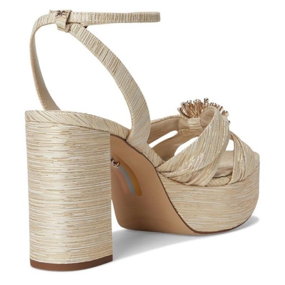Sam Edelman Women's Tan Embellished Heels - Picture 3 of 4